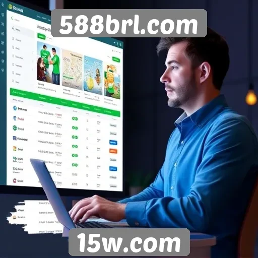 Experiência do usuário no site 588brl.com